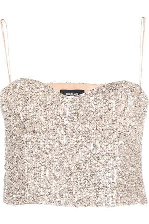 Rochas Sequin-embellished top