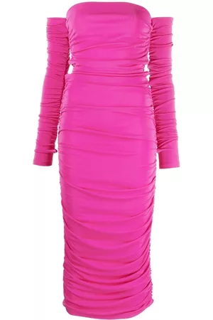 The Andamane Off-shoulder ruched maxi dress