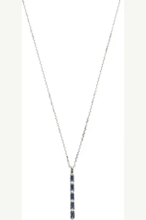 Suzanne Kalan 18kt white gold sapphire necklace