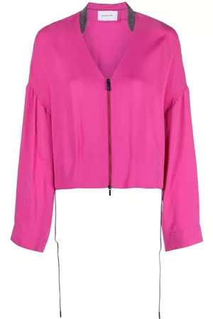 Fabiana Filippi V-neck zip-up jacket