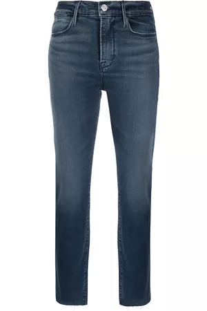 Frame Mid-rise cropped jeans