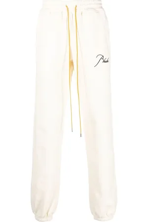 Rhude Logo-embroidered drawstring track pants