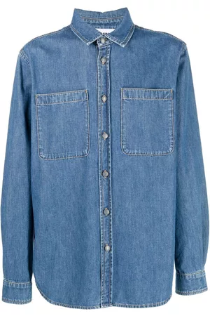 Moschino Teddy bear-print denim shirt