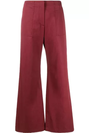 There Was One High-waisted wide-leg trousers