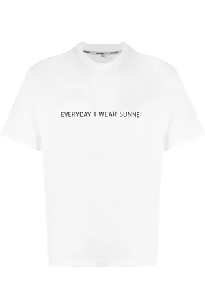 SUNNEI Slogan-print cotton T-shirt