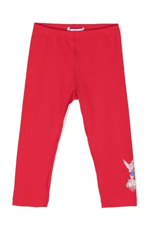 MONNALISA Motif-print cotton leggings