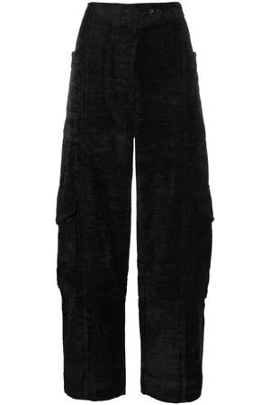 Ganni Chenille tapered trousers