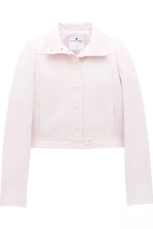 Courrèges Logo-patch cropped jacket