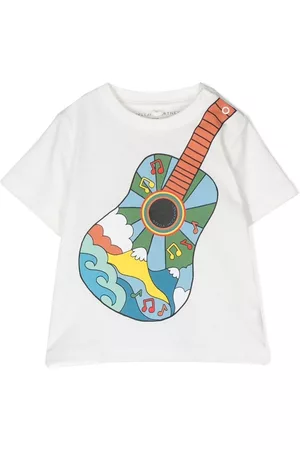 Stella McCartney Guitar-print cotton T-shirt