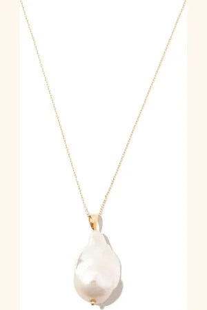 Mateo 14kt yellow pearl necklace