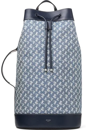 Jimmy Choo Evan jacquard-logo backpack