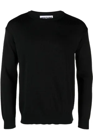 Moschino Logo-jacquard crew-neck jumper