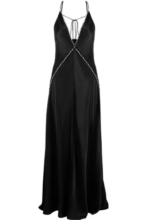 Stella McCartney Crystal-embellished V-neck gown