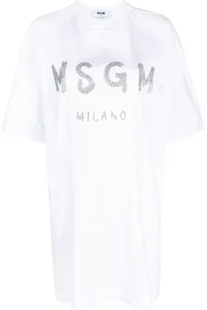 Msgm Logo print T-shirt dress