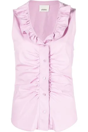 Isabel Marant Ruffle-trim sleeveless blouse