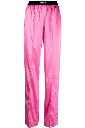 Tom Ford Logo-waistband straight-leg trousers