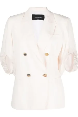 Fabiana Filippi Puff-sleeve double-breasted blazer