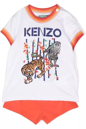 Kenzo Animal-print T-shirt and shorts