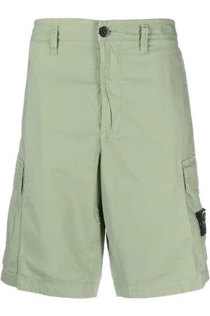 Stone Island Side logo-patch bermuda shorts