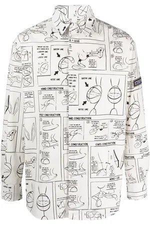 Iceberg Men Shirts - All-over graphic-print shirt