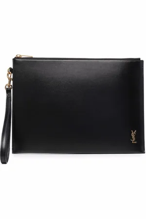 Saint Laurent Monogram leather clutch