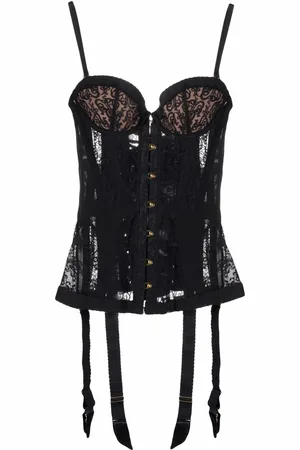 Agent Provocateur Mercy lace-panelled corset
