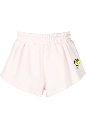 BARROW Slogan-print track shorts