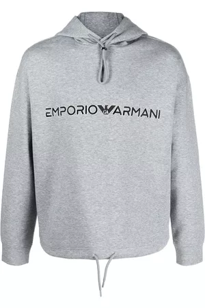 Emporio Armani Logo-embroidery hoodie