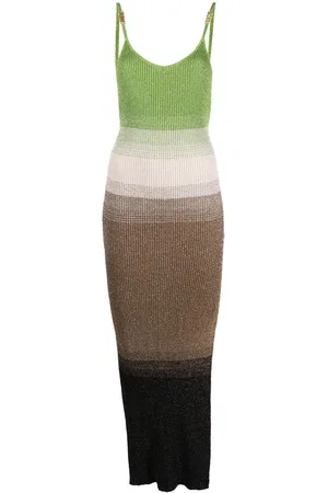 GCDS Ribbed-knit maxi dress