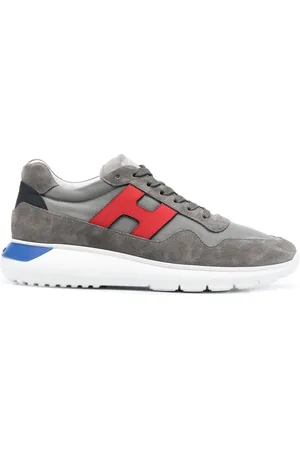 Hogan Men Sneakers - Suede panelled low-top sneakers