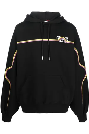 GCDS Chest logo-print detail hoodie