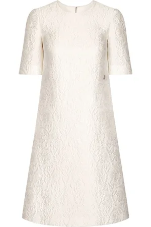 Dolce & Gabbana Floral-jacquard midi dress