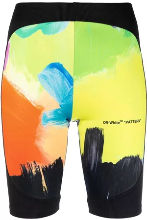OFF-WHITE Brush Stroke biker shorts