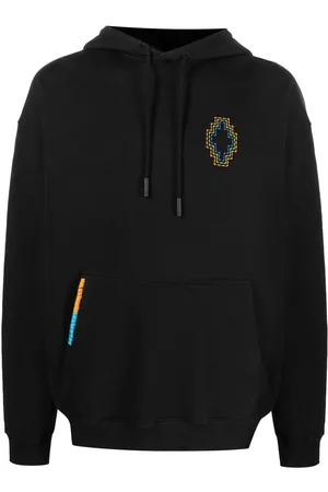 MARCELO BURLON Cross-embroidered drawstring hood