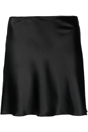 MANURI Silk A-line skirt