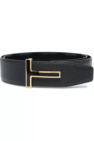 Tom Ford Men Belts - Logo-plaque leather belt