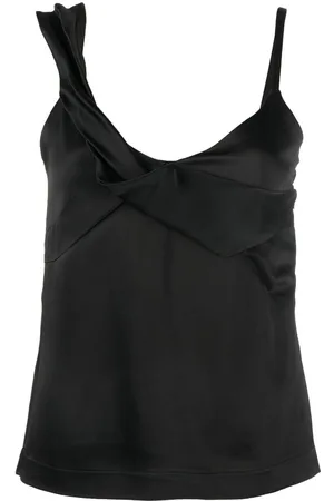 Atlein Asymmetric twist satin cami