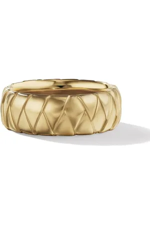 David Yurman 18kt yellow Cairo Wrap band ring (8mm)