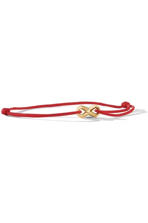 David Yurman 18kt yellow Infinity Link cord bracelet (9mm)