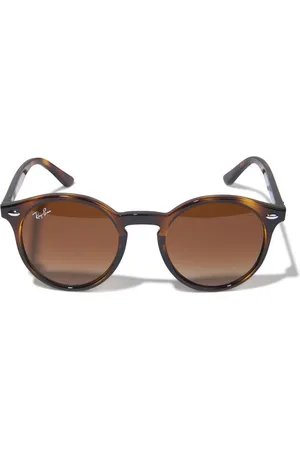 Ray-Ban Tortoiseshell-effect round-frame sunglasses