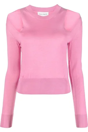 Alexander McQueen Cut-out round-neck jumper