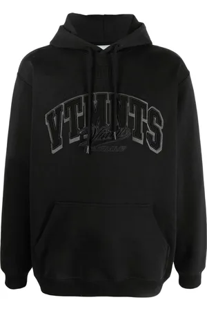 VTMNTS Embroidered-logo long-sleeve hoodie