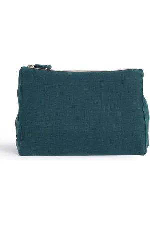 ONCE MILANO Zip-fastening linen pouch