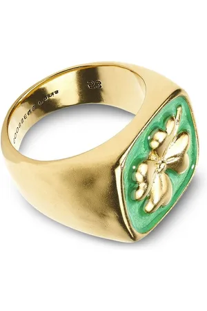 Goossens Talisman leaf-clover ring