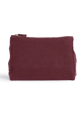 ONCE MILANO Zip-fastening linen pouch