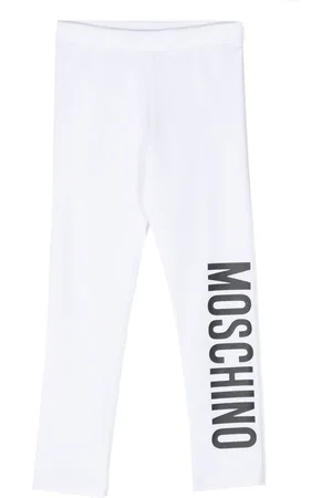 Moschino Logo-print stretch-cotton legging