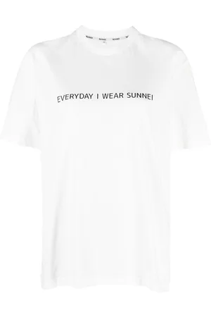 SUNNEI Slogan-print cotton T-shirt