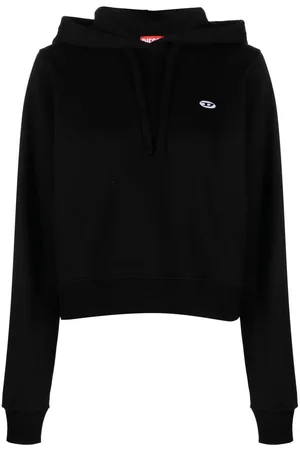 Diesel Logo-patch drawstring hoodie