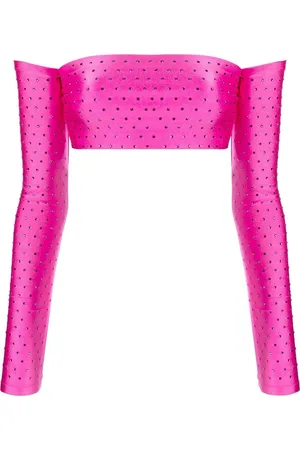 The Andamane Rhinestone-embellished cropped top