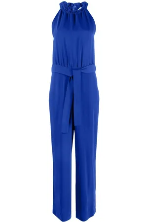 P.a.r.o.s.h. Belted halterneck jumpsuit